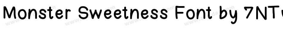 Monster Sweetness Font by 7NTypes字体转换